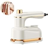 Sakerplus Steam Iron, 2-In-1 Steamer and Iron,Continuous Steam & Dry Ironing, Portable Steamer for Clothes, Compact Lightweight Design, Suitable for Home & Travel Use (White)