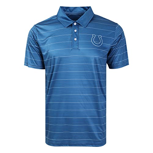 FOCO Indianapolis Colts NFL Mens Striped Polyester Polo - S