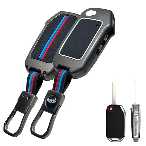 Image of Car Key Cover Compatible with Kia Seltos 2025 2024 | Sonet 2024 2025 | Carens | Flip 3 Button Remote