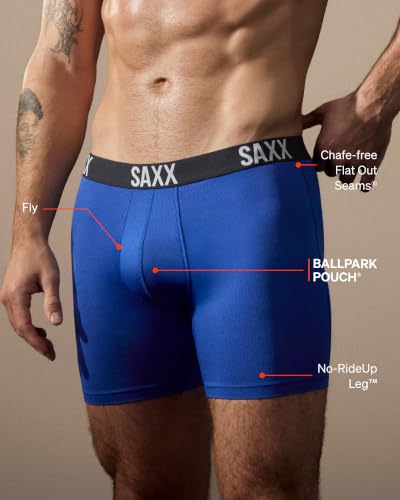 Image of SAXX Underwear Co. Men's Core Performance Mesh Boxer Brief 3-Pack