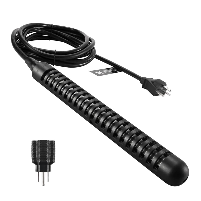 GRILLME 240V 3000W Immersion Bathtub and Swimming Pool Water Heater,Fully Submersible Portable Electric Heater,30 Galons Bathtub Heater,200 Galons Swimming Pool Heater,NEMA 6-15P Plug,100% Waterproof