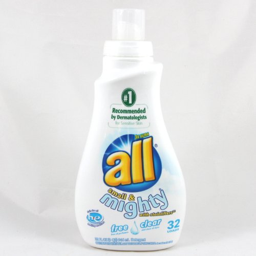 All Small & Mighty, HE, Triple Concentrated Liquid Laundry Detergent, Free Clear, 32 loads