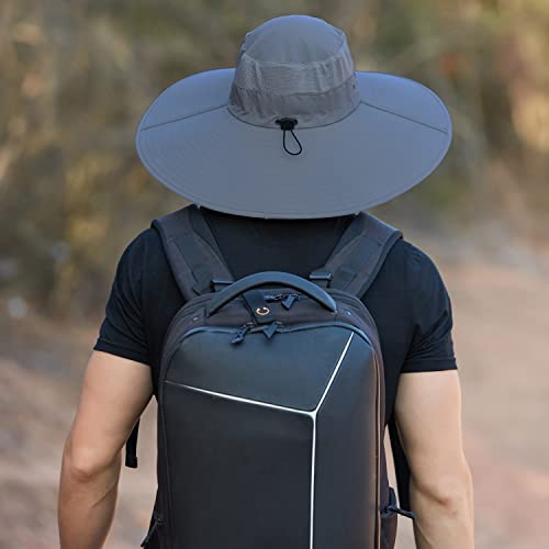 Image of Wide Brim Sun Hat for Men Women UV Protection Ventilated Summer Hats for Fishing Hiking Garden Beach