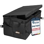 Upgrade4cars Organizer Bagagliaio Auto Grande | Borsa Porta-oggetti da Baule Universale | Organizzatore Portabagagli | Contenitore Cofano Macchina Pieghevole | Accessori Viaggio Gadget Utili