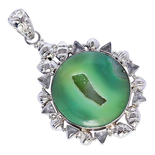 Pendentif Druzy en argent 925 massif pour toutes les occasions