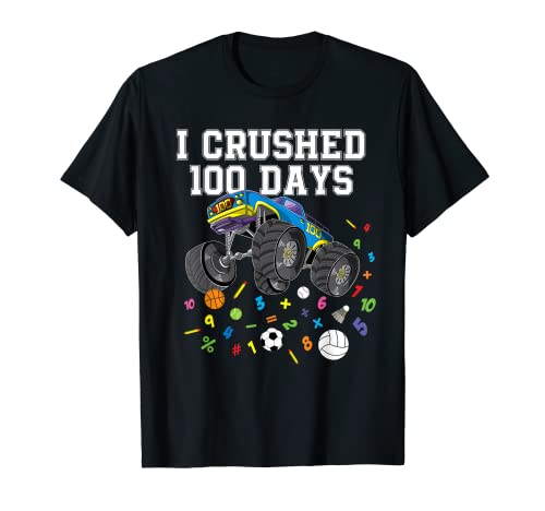 Cool Car 100 Days of School - Camiseta para niños Camiseta