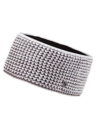 Bandeau chaud tricoté Ziener Ilse blanc en maille douce et isolante