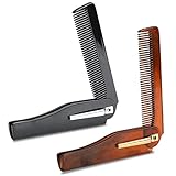 STRUMENTO PER ACCONCIATURA PIEGHEVOLE: Realizzato in materiale di alta qualità, questo pettine pieghevole può resistere a un uso frequente e prevenire la caduta o la rottura dei capelli. Perfetto per gli uomini che possono portarlo con sé e farsi i capelli velocemente sempre e ovunque.