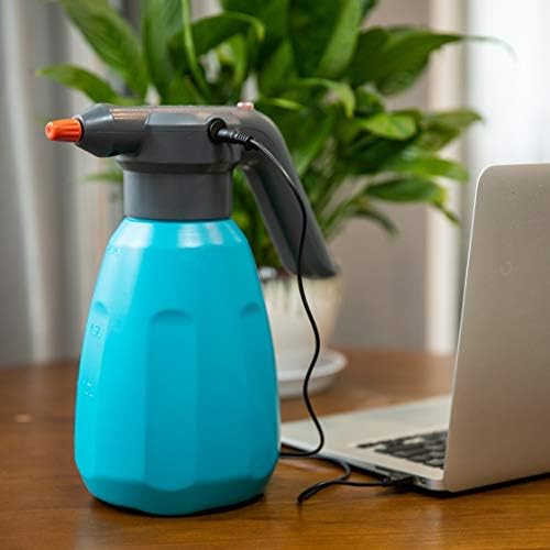 LINZI Automatic Electric Garden Sprayer 2L, Battery Powered USB Rechargeable with Adjustable Nozzel for Gardening, Flower Watering, Sterilizating, Insect Killer Pest Control, Blue