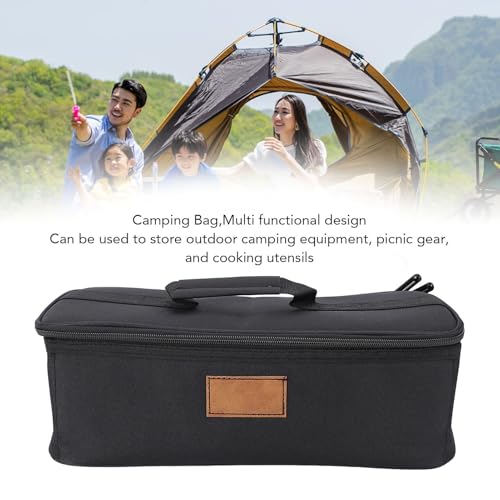 Duffle Bag, Oxford Fabric Anti Collision Insulated Camping Bag for Men Women, Travel Bag Picnic Cookware Utensil Handbag for Outdoor Sports, Trunk Organizer with Shoulder Strap3