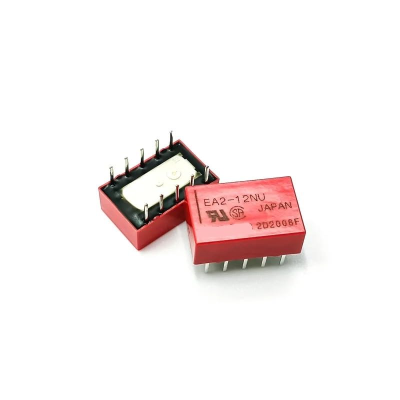 Relays 10PCS EA2-5NU EA2-12NU 10Pin 1A Signal Relay MQXFCZUX(EA2-12NU)