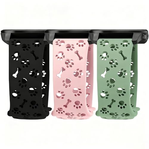 3 Pack 20mm Bandas de Silicona para Garmin miniatura 1