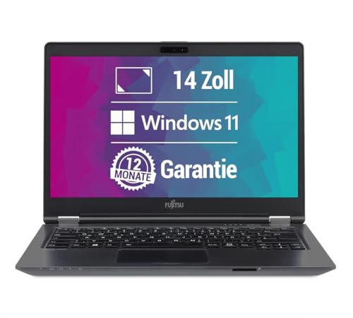 Fujitsu LifeBook U7410 14 Zoll Full HD Laptop Intel Core i5-10210U@ bis zu 4,2 GHz 16 GB 512 GB SSD mit Windows 11 Pro & GRATIS Antiviren-Software inkl. 12 Monate Garantie