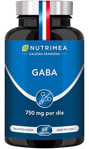 GABA | 750 mg | Relajante Natural | 60 Cápsulas Veganas