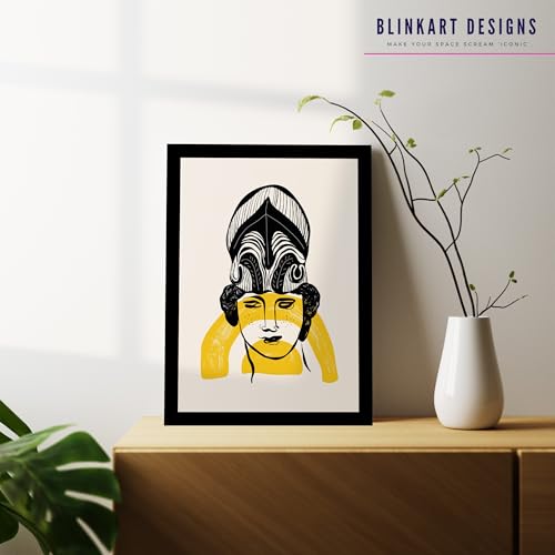 Image of BLINKART Trendy Abstract Wall Art Painting Print Design | Aesthetic Wall Decor Photo Artwork Frame Decoration Hanging For Home Bedroom Living Room Office Wall Decor | T060 | 13x10 Inches
