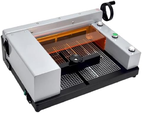 Heavy Duty Electric Paper Cutter - Industrial & Desktop Machine, 0-300mm Cutting Width, Max Thickness 40mm, Ideal for Cardstock, Leather, Office & Home Use