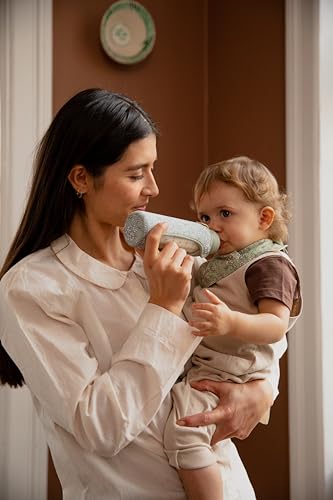 BIBS x LIBERTY Babyflaschenhülle Groß 225ml - Neopren Schutzhülle für BIBS Flaschen - Liberty Print Design, Large, Capel Ivory