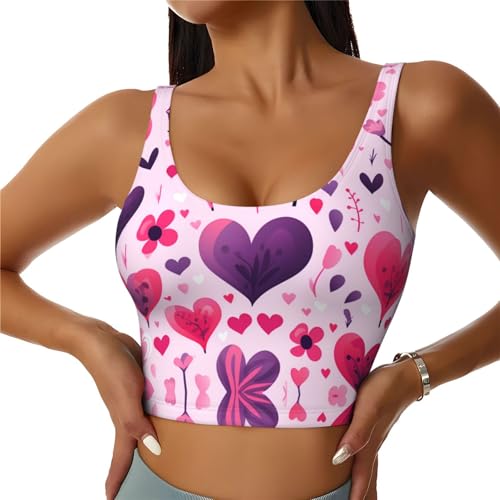 Chaleco deportivo para mujer HYTTER de yoga con estampado de San Valentín