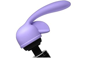 Fluttering Kiss Dual Stimulation Silicone Wand Massager Attachment, Compatible with Most Standard Massaging Wands