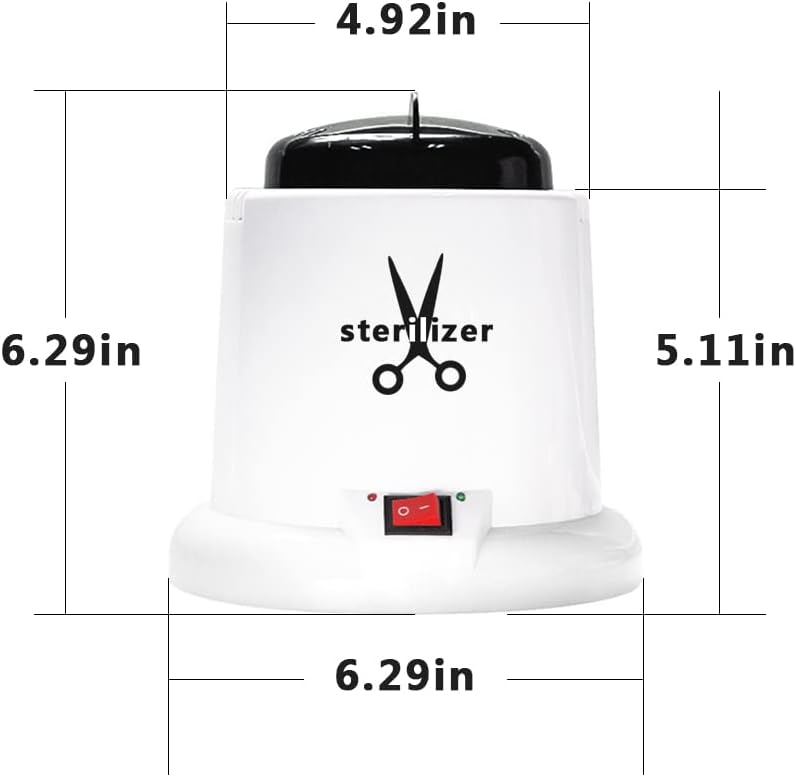 Nail Tools Cleaner High temperature Pot for Scissors Tweezers Clippers Nail Art Tools Manicure Cleaning Clean Box for Nail&Hair Salon