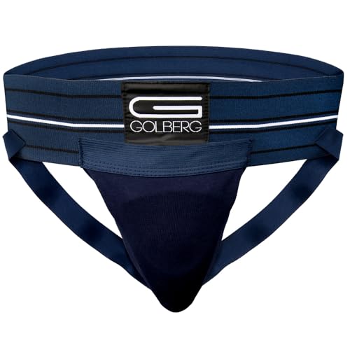 GOLBERG G - Golberg – Supports athlétiques super doux pour homme – Choisissez parmi 8 couleurs et 5 tailles, bleu nuit, Small