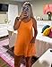 GTLIAE Summer Dress for Women 2026 Hot Shot Mini Romper Dresses Athletic Spaghetti Strap Tennis Dress Built in Shorts(Orange-S)