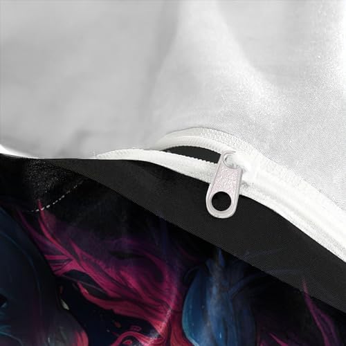 Housse de couette requins imprimée 3D en microfibre douce et zippée INTCHE - 8