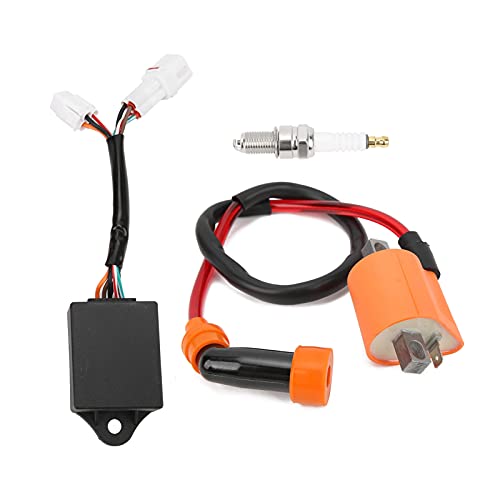 Aramox Kit de caixa de ignitor, kit de caixa CDI com bobina de ignição 4BD-85540-10-00 de substituiç