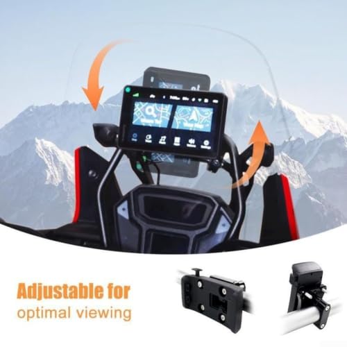 Support de fixation pour GPS de moto à guidon 12 mm réglable et stable - 6