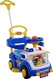 Maximale load 22kg. ARTI Correpasillos y andados para Bebes - Portador con Funcion Empuja -Tire del Juguete - Coche para Bebe - Coches para ninos - Baby Car Fire Engine 530W Blue Ride-On Activity Toy