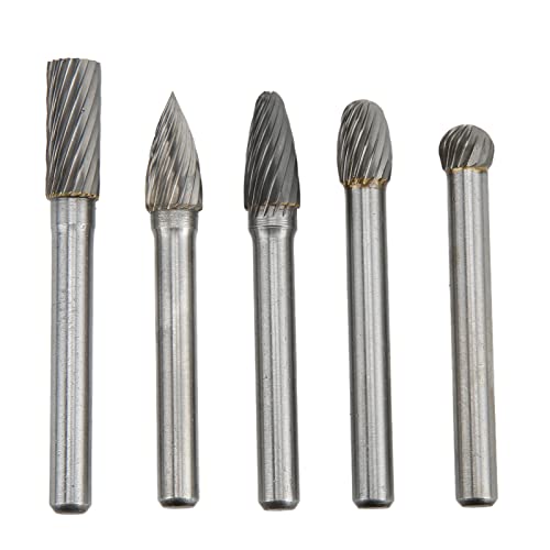 Set de 5 fresas rotativas tungsteno 6mm tallado miniatura 7