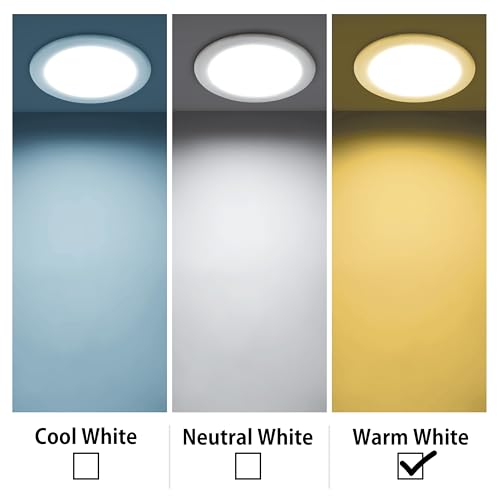 Image of Wipro Garnet 20W Round Led Wave Panel Light for Ceiling|Warm White (3000K)|Ultra-Slim Design|Recessed Downlight for False Ceiling |Cutout-200Mm|Pack of 12