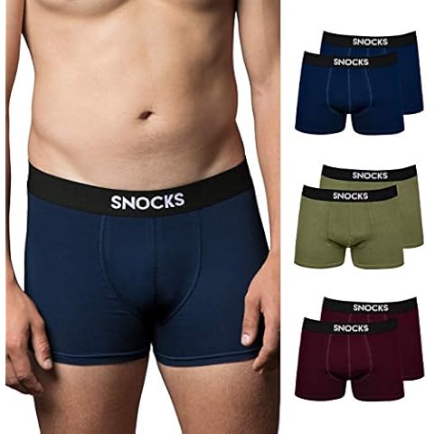 Snocks Calzoncillos Hombre Boxer Algodón Orgánico (6X) Cover