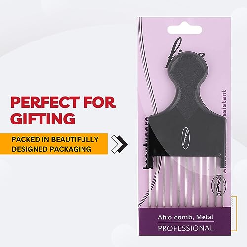 Fine Lines Metal Tail Comb – Rat Tail Styling Tool with Fine Teeth – Antistatic & Heat-Resistant for Afro, Curly or Wet Hair – Unisex Hair Sectioning Accessory for Home or Salon Use - Image 4