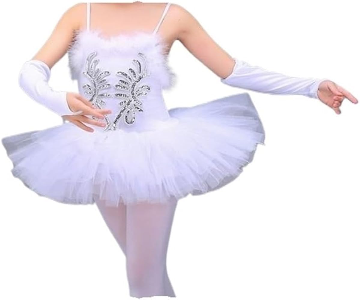 Amazon.co.jp: ホワイトバレリーナダンス衣装ダンスウェア