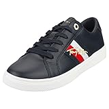 tenis tommy hilfiger mujer el corte ingles No es resistente al agua Tommy Hilfiger TH Signature Cupsole Tenis, Zapatillas Mujer, Cielo del Desierto, 41