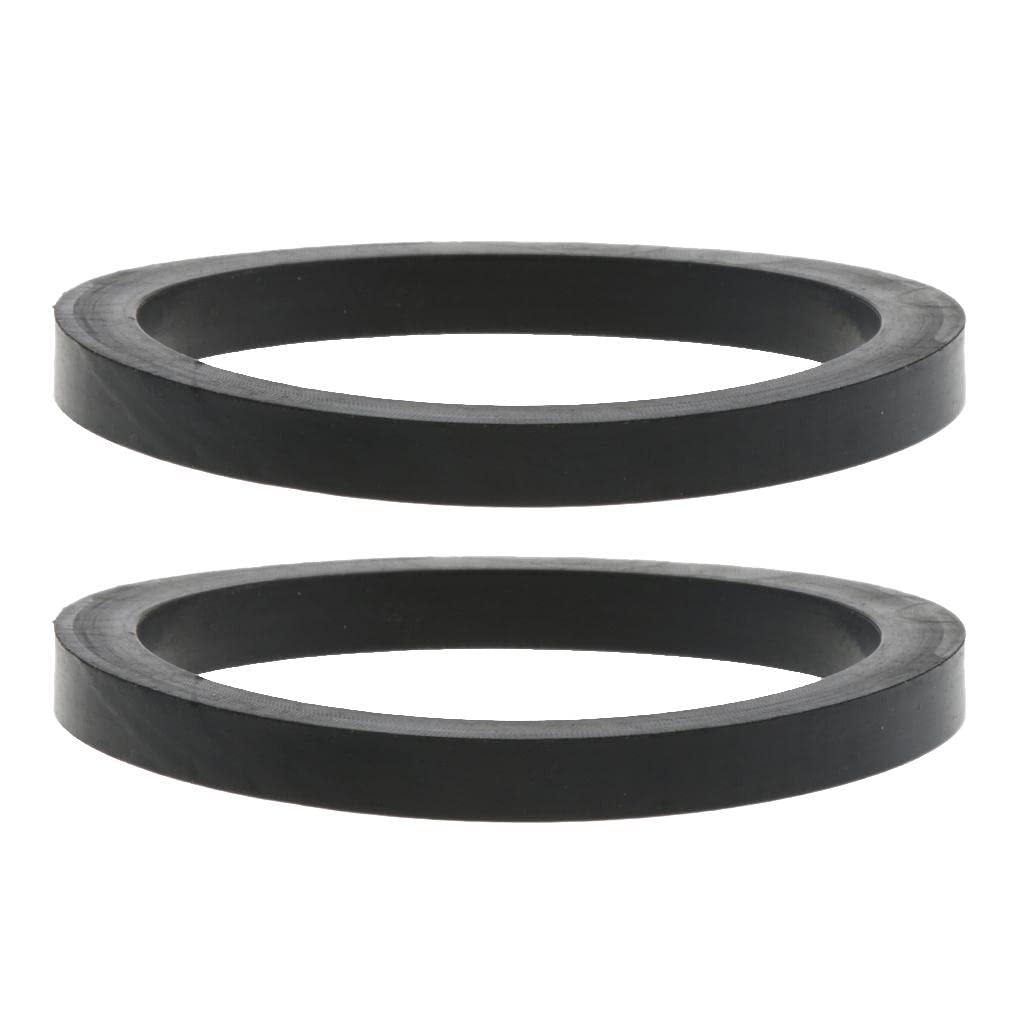 perfk Lot de 2 Bouchons d’Accessoire de Soupape pour Conteneur IBC, Joint en Caoutchouc, 54x44x5mm, Fermeture de Conteneur DN40