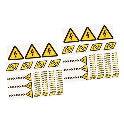 Étiquettes adhésives haute tension haute visibilité pour sécurité x48