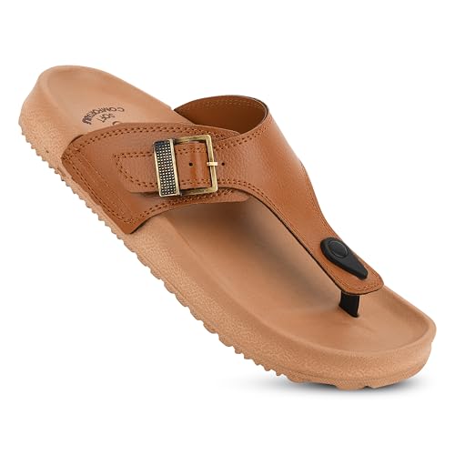 Image of Men's Slippers | Stylish & Comfortable Flip-Flop Slippers for Men | EVA Sole Material | Slip Resistant | Durable & Lightweight Men Chappal for Daily Use (GF-Eva-112)
