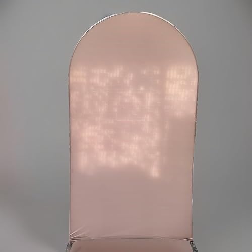 Miniatura 2 de ittsmnt Telón de fondo de arco beige champán, cubierta de pared elástica para decoración de fiesta de animales, boda, banquete, despedida de