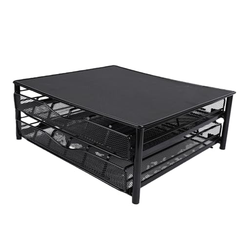 Support de dosettes de café avec tiroir de rangement en métal pour comptoir - 4