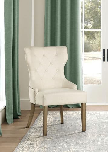 Coaster-Home-Furnishings-Baney-Tufted-Upholstered-Dining-Chair-Beige-and-Rustic-Grey Coaster Home Furnishings Baney Tufted Upholstered Dining Chair Beige and Rustic Grey