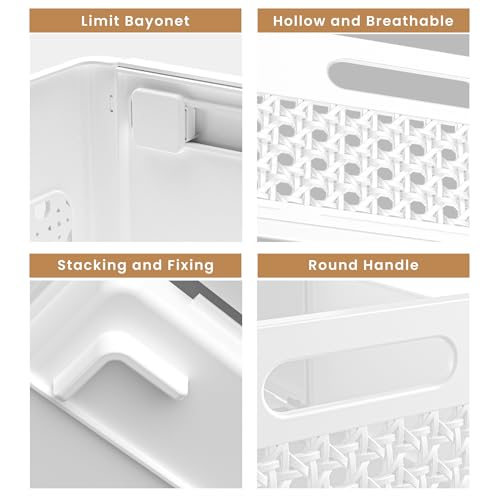 LUTITASD Closet Organizers and Storage, 2 Pack Stackable Storage Drawers, Plastic expandab - image 7