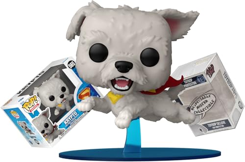 Funko Superman 2025 Movie - Krypto The Dog + ToyBop Protector: Pop! DC Comics Vinyl Figure (Bundled with Pro-Deluxe Pop Protector Collector Case Box Gift Set)