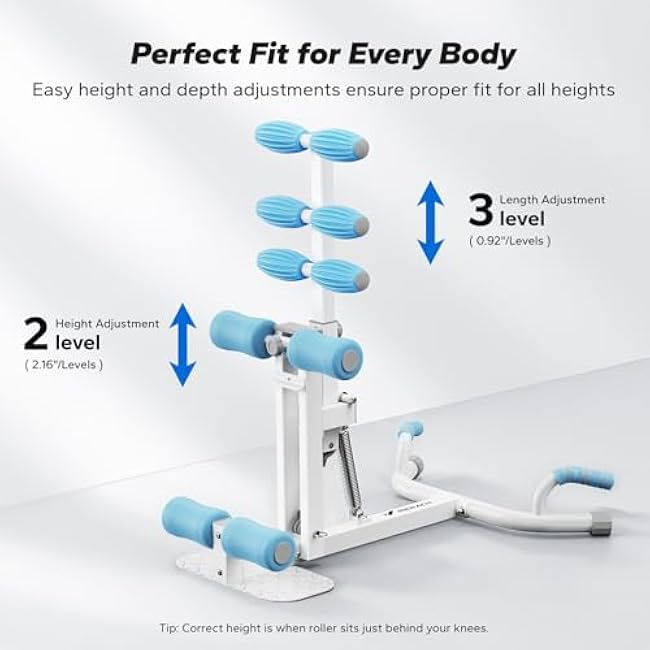 MERACH Deep Squat Machine for Women, Adjustable Glutes Trainer Machine, Core & Leg Exercise, Push Up Workout Equipment at Home Gym