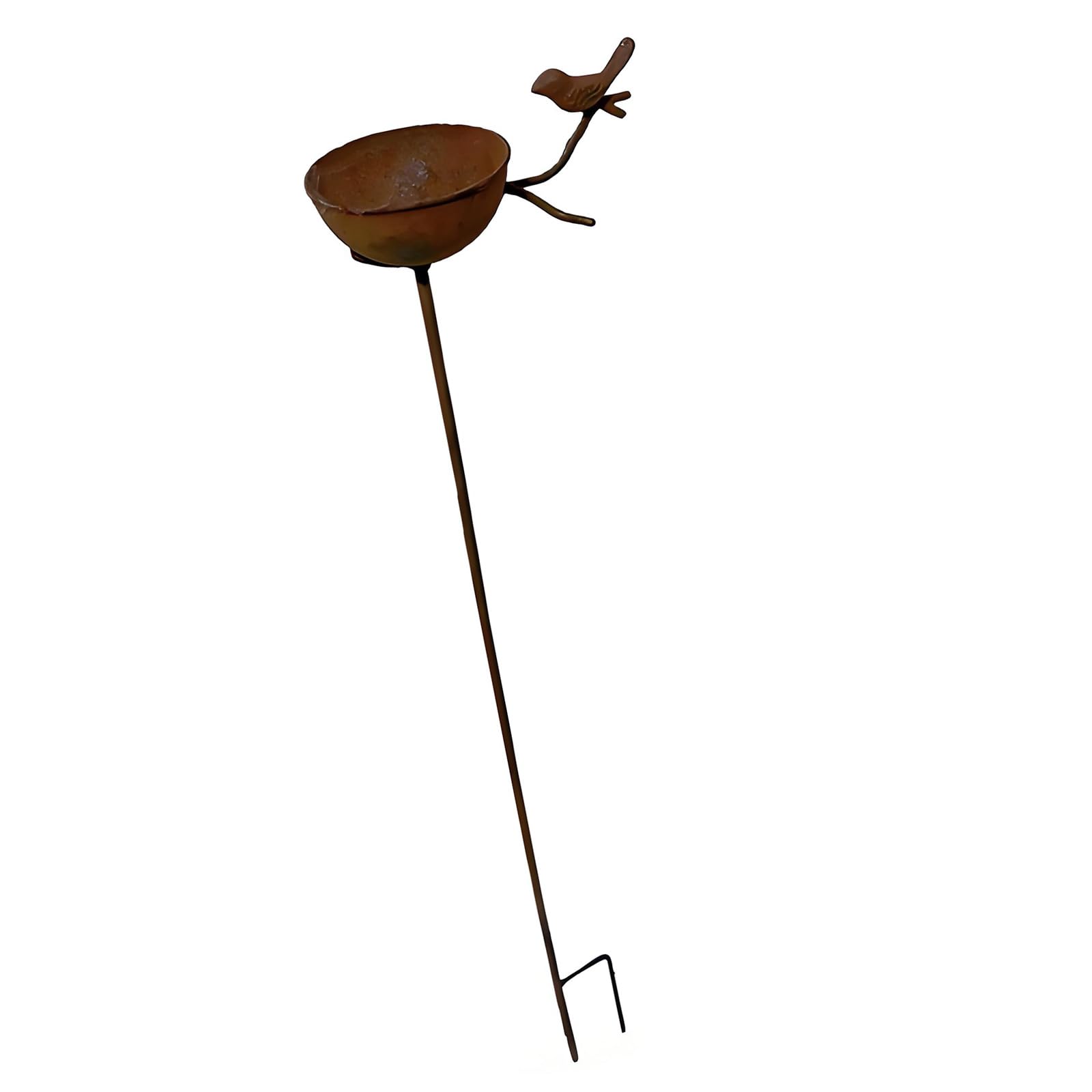 Ljmyy Metal Garden Stake Bird Feeder Watering Station Suitable For Lawns Terraces Outdoor Decoration And Wild Birds Attraction