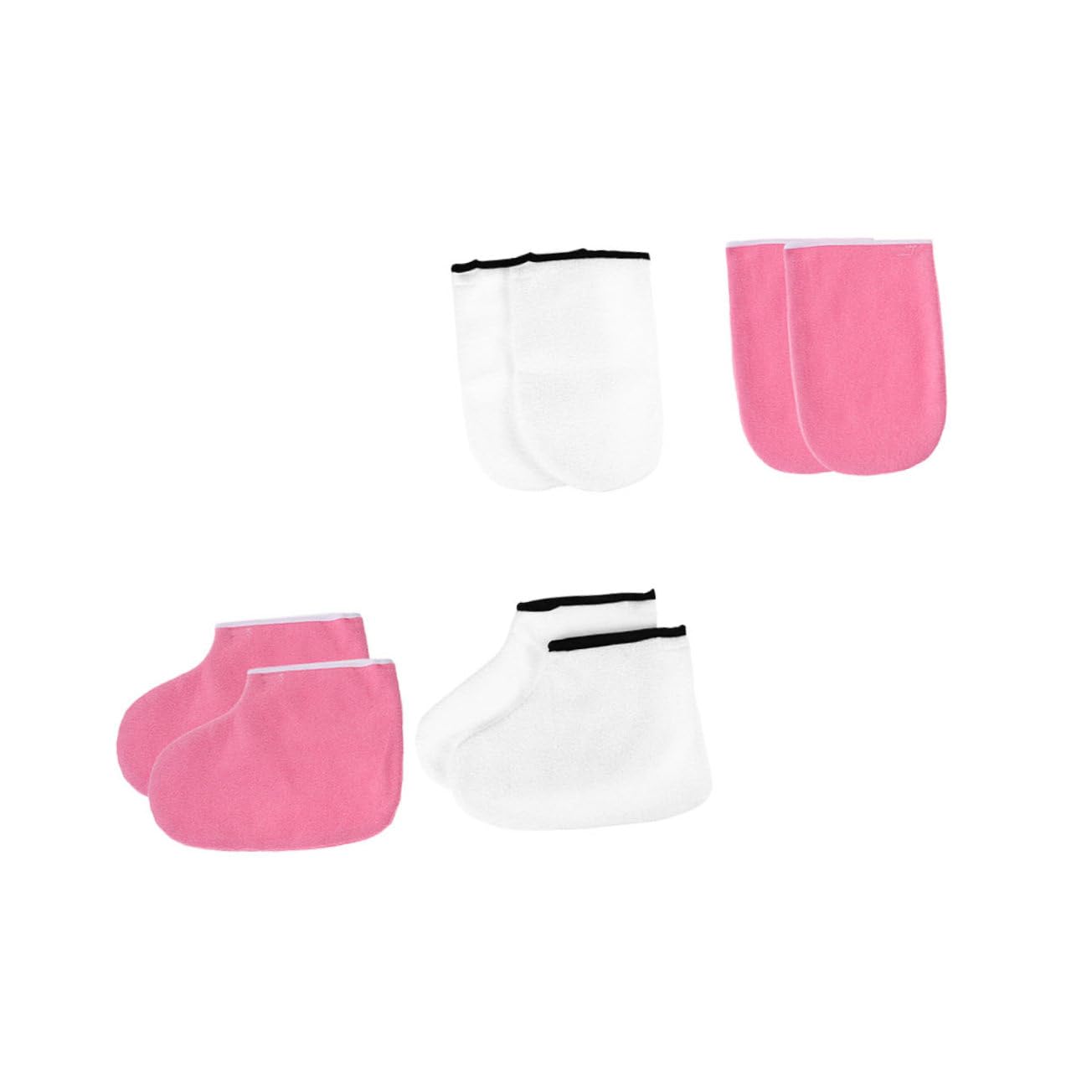 Hemobllo 2juegos Mascarilla para Pies y Guantes para Spa Fundas de Cera Caliente para Manos y Pies para Cuidado de Piel Casa o Spa