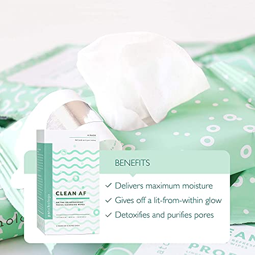 Patchology Clean Af Facial Cleansing Wipes - On-The-Go Refreshing Travel Size Face Wipes For Removing Dirt And Oil - Makeup Remover Wipes For Sensitive And Oily Skin (1 Pack/60 Count) #TOP1