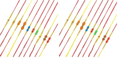 Image of Multicolor Combo of 10 Dora Rakhi Set for Brother, Bhaiya, Bhabhi for Rakhi /Rakshabandhan with Roli Chawal & Greeting Card -RCHMPR517