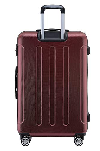 BEIBYE BEIBYE Hartschalen-Koffer Trolley Rollkoffer Reisekoffer Handgepäck 4 Rollen (M-L-XL-Set) (Weinrot, Set) BEIBYE BEIBYE Hartschalen-Koffer Trolley Rollkoffer Reisekoffer Handgepäck 4 Rollen (M-L-XL-Set) (Weinrot, Set)